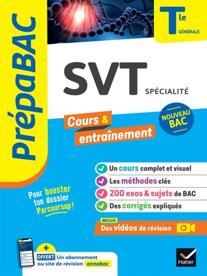 cover image of Prépabac SVT Tle générale (spécialité)--Bac 2024